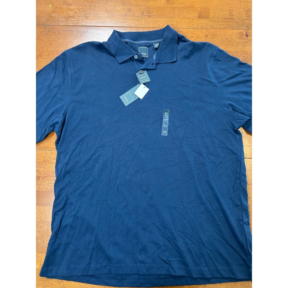 New Arrow Polo Shirt Mens XL Navy Blue Cool Cotton Short Sleeve NWT